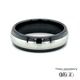 7mm Tungsten Inlay Black Zirconia Ceramic Ring 360 video three