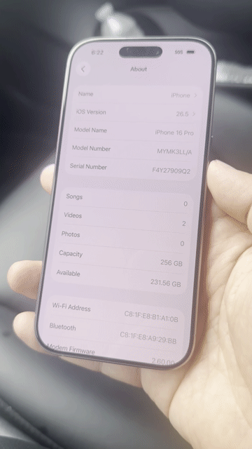 Apple iPhone 16 Pro 256GB Xám titan Quốc Tế. Mua bán Điện thoại tại Quận 6 Tp Hồ Chí Minh được đăng bởi Bi hình 1