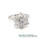 18ct White Gold 2.26ct Diamond Cluster Ring  360 video