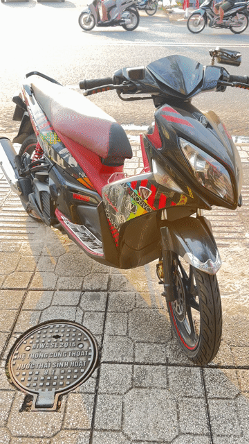 Yamaha Novo LX 150 2010 Đỏ đen. Mua bán Xe máy tại Thành phố Thuận An Bình Dương được đăng bởi Khánh Hải hình 1