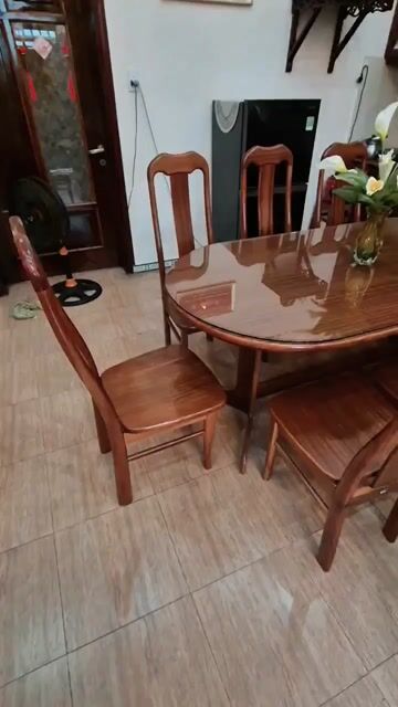 Bộ bàn ăn Hoàng Anh Gia Lai Gỗ Xoan Đào. Mua bán Bàn ghế tại Quận Bình Thạnh Tp Hồ Chí Minh được đăng bởi cut hình 1