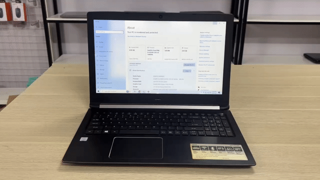Acer Aspire A515-51G/i5-8250U/15.6inHD/4-8GB/240GB. Mua bán Laptop tại Quận Ninh Kiều Cần Thơ được đăng bởi Thành Đạt hình 1