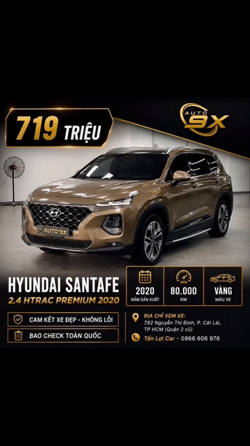 🚘 Hyundai SantaFe Premium 2020 - Full Options. Mua bán Ô tô tại Thành phố Thủ Đức Tp Hồ Chí Minh được đăng bởi Tấn Lợi Car hình 1