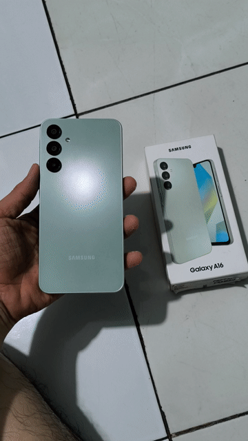 Samsung a16 màu xanh ram4/128gb. Mua bán Điện thoại tại Thành phố Thủ Dầu Một Bình Dương được đăng bởi Quốc  hình 1