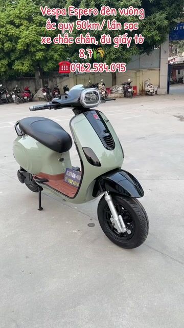 Vespa xám xanh ắc quy 2025 đủ giấy. Mua bán Xe điện tại Quận Bắc Từ Liêm Hà Nội được đăng bởi Xe điện Bình Phương hình 1