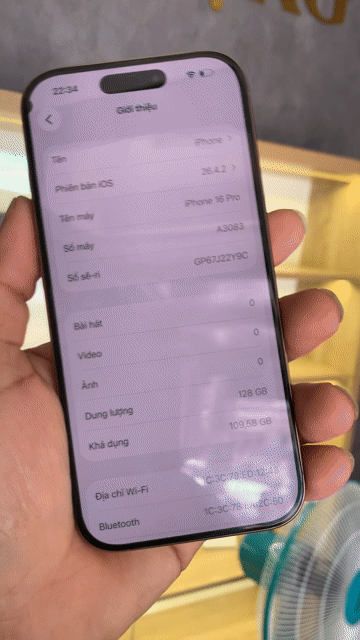 Apple iPhone 16 Pro 128GB quốc tế đẹp 98% SHIP COD. Mua bán Điện thoại tại Quận Ninh Kiều Cần Thơ được đăng bởi shop một chín tám tám hình 1