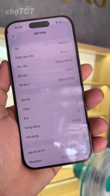 Apple iPhone 16 Pro 128GB quốc tế đẹp 98% SHIP COD. Mua bán Điện thoại tại Quận Ninh Kiều Cần Thơ được đăng bởi shop một chín tám tám hình 1