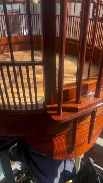 Lồng chim tre màu nâu. Mua bán Phụ kiện, Thức ăn, Dịch vụ tại Quận Gò Vấp Tp Hồ Chí Minh được đăng bởi Nhan Nguyen hình 1