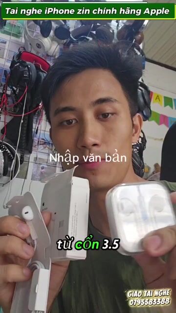 tai nghe iPhone zin apple 3.5, Lightning TypeC Mới. Mua bán Tivi, Âm thanh tại Quận Gò Vấp Tp Hồ Chí Minh được đăng bởi Giao Tai Nghe Audio Japan hình 1
