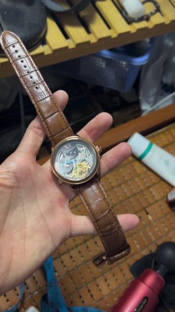 Đồng hồ Stuhrling dây da nâu 40mm. Mua bán Đồng hồ tại Thành phố Phan Rang-Tháp Chàm Ninh Thuận được đăng bởi Nguyễn Hùng hình 1