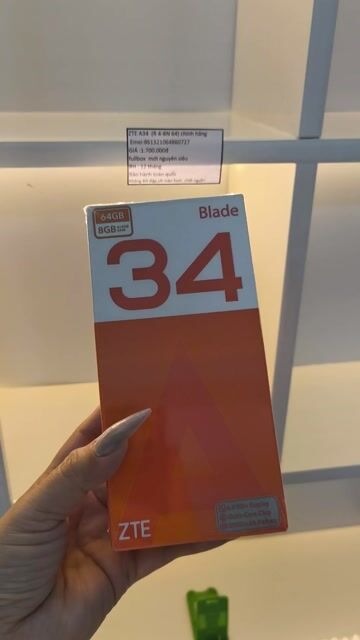 ZTE Blade A34 64GB Xanh. Mua bán Điện thoại tại Quận Bình Tân Tp Hồ Chí Minh được đăng bởi Smartphone Giá sỉ O84va 32445bon tam hình 1