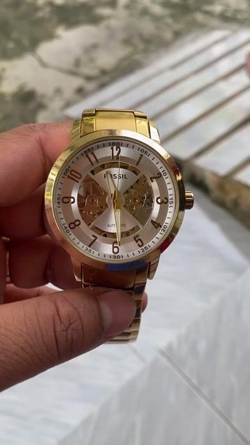 Đồng hồ Fossil Automatic Skeleton Vàng Gold. Mua bán Đồng hồ tại Quận Ninh Kiều Cần Thơ được đăng bởi Đồng hồ si Coca hình 1
