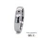 5mm Polished Tantalum Diamond Ring 360 Video two