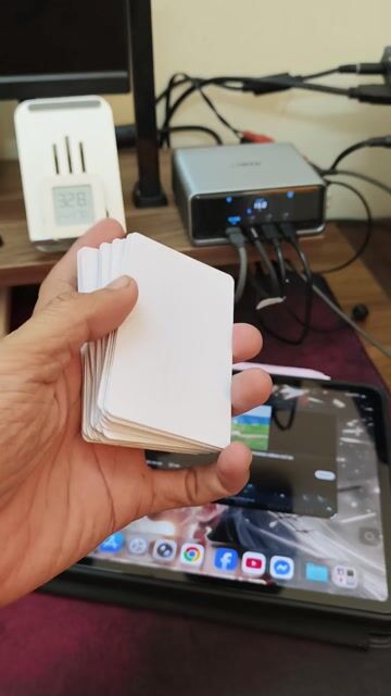 Thẻ NFC Ntag215 PVC Trắng 504 bytes 20 thẻ. Mua bán Phụ kiện (Màn hình, Chuột...) tại Thị xã Duyên Hải Trà Vinh được đăng bởi Luc  hình 1