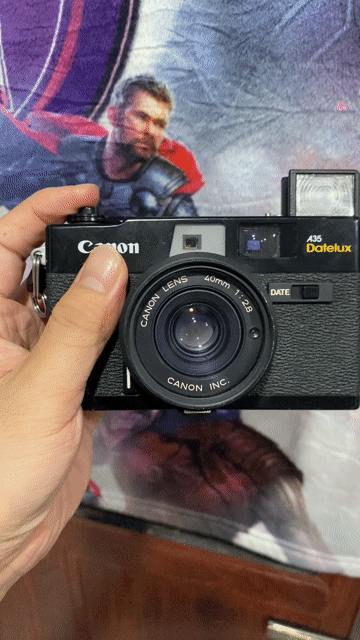 Máy ảnh phim Canon A35 Datelux Đen. Mua bán Máy ảnh, Máy quay tại Huyện Củ Chi Tp Hồ Chí Minh được đăng bởi Nguyen Duy hình 1