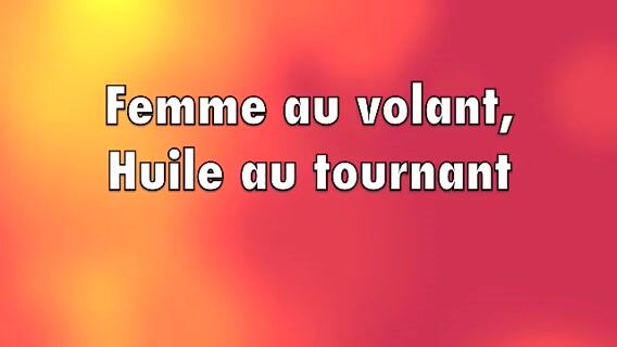 Femme au volant, huile au tournant