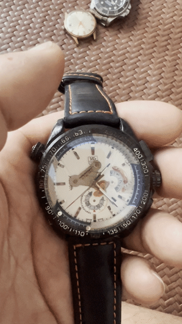Đồng hồ TAG Heuer Grand Carrera Dây da Đen. Mua bán Đồng hồ tại Huyện Kiến Xương Thái Bình được đăng bởi Li ka Vlogs hình 1