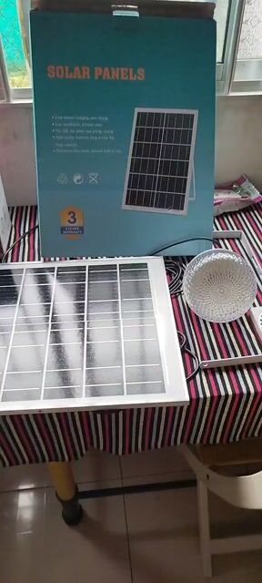 Đèn NLMT búp tròn sáng như đèn điện 220V. Mua bán Đèn tại Thành phố Tân An Long An được đăng bởi TBCN Bình Tâm hình 1