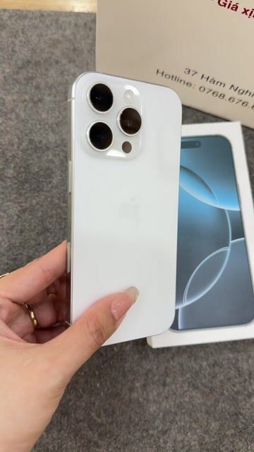 iPhone 16 Pro 256GB Trắng Mỹ. Mua bán Điện thoại tại Quận Thanh Khê Đà Nẵng được đăng bởi Meo Con hình 1