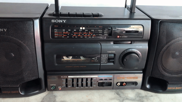 Đài cassette Sony CFS-1055s Đen. Mua bán Tivi, Âm thanh tại Thành phố Thủ Đức Tp Hồ Chí Minh được đăng bởi Xuân Bằng hình 1