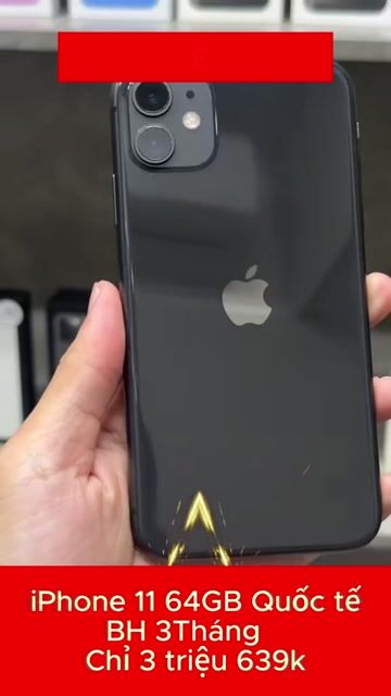 iPhone 11 64GB Quốc tế Full Face ID. BH 3 tháng. Mua bán Điện thoại tại Thành phố Bến Tre Bến Tre được đăng bởi TN Store hình 1