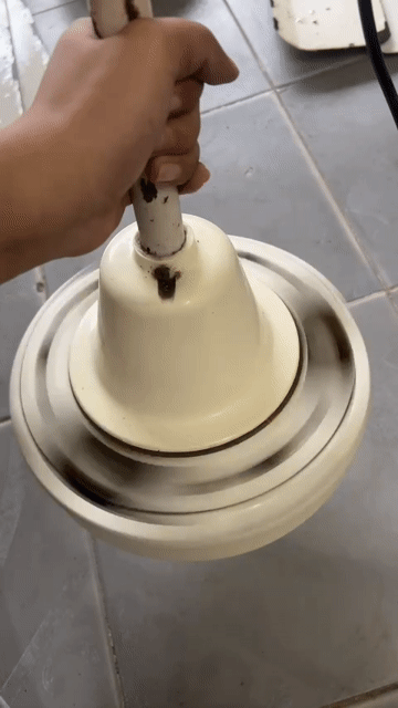 Quạt trần ONCHYO Trắng kem không hộp số. Mua bán Quạt tại Huyện Hoài Đức Hà Nội được đăng bởi Đồ Cũ DK hình 1