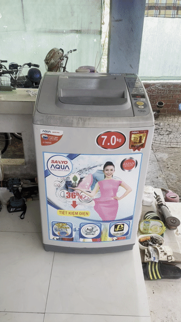 Máy giặt Aqua 7.0 kg cửa trên. Mua bán Máy giặt tại Huyện Châu Thành Bến Tre được đăng bởi phong điện lạnh hình 1