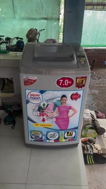 Máy giặt Aqua 7.0 kg cửa trên. Mua bán Máy giặt tại Huyện Châu Thành Bến Tre được đăng bởi phong điện lạnh hình 1