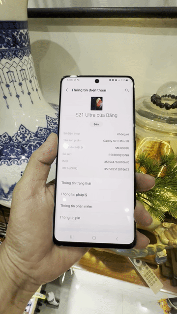 Samsung Galaxy S21 Ultra 5G 128GB mỹ 1 sim esim. Mua bán Điện thoại tại Quận Long Biên Hà Nội được đăng bởi ĐIỆN THOẠI AK TẬN TÂM TRÁCH NHIỆM hình 1