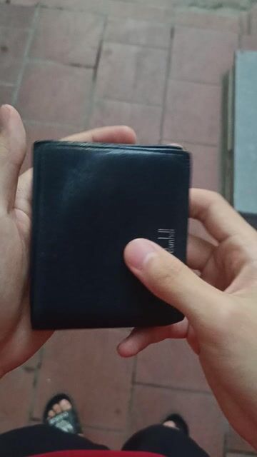 Ví da Dunhill Da thật Đen Nam. Mua bán Túi xách tại Quận Ba Đình Hà Nội được đăng bởi Thành Lê hình 1