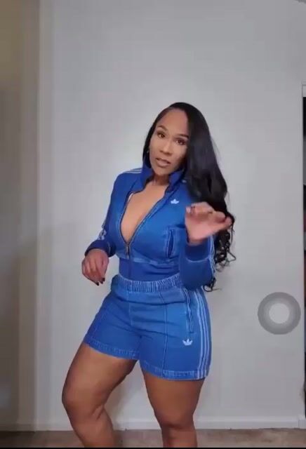 Adidas Denim Track Top & Shorts