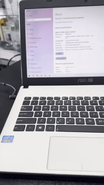 Laptop ASUS i3 Trắng. Mua bán Laptop tại Huyện Đức Hòa Long An được đăng bởi Mai Lý hình 1