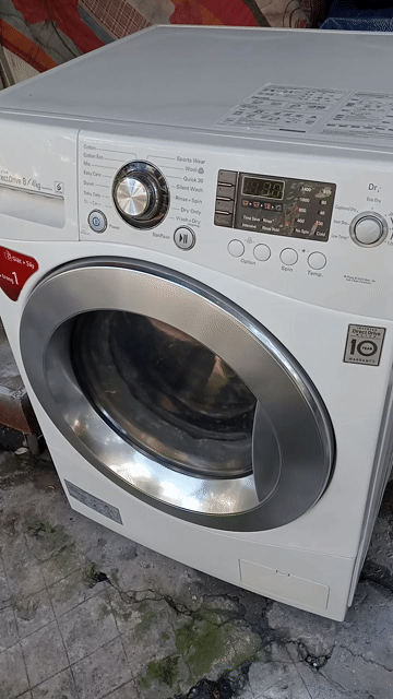 Máy LG Giặt 8kg/Sấy khô mặt liền đẹp . Mua bán Máy giặt tại Quận Tân Phú Tp Hồ Chí Minh được đăng bởi Điện Tử Quách Điêu hình 1
