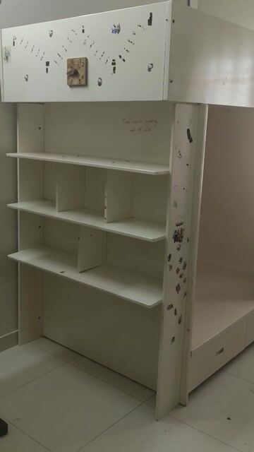 Giường tầng Gỗ Trắng kem 1,2 x 1,7 x 2,0m. Mua bán Giường, chăn ga gối nệm tại Quận 12 Tp Hồ Chí Minh được đăng bởi vivuong dang hình 1
