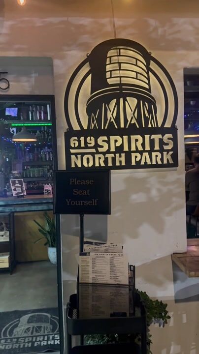 At the 619 Spirits in North Park. Drinking the House Blonde Ale. Great place to watch the Padres game with friends.