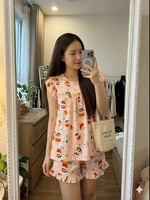 Đồ ngủ nữ Vải thô Hoạt hình Hồng. Mua bán Quần áo tại Thành phố Thuận An Bình Dương được đăng bởi Tiệm Tole Nhỏ hình 1