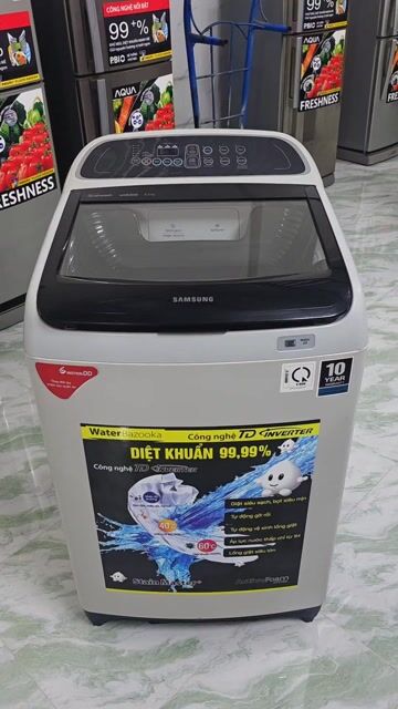 Máy giặt Samsung 8.5kg Inverter Trắng. Mua bán Máy giặt tại Thành phố Mỹ Tho Tiền Giang được đăng bởi HÀNG QUA SỬ DỤNG hình 1