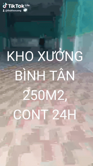 Cho thuê Văn phòng, Mặt bằng kinh doanh Quận Bình Tân Tp Hồ Chí Minh diện tích 224 m² giá 18 triệu/tháng