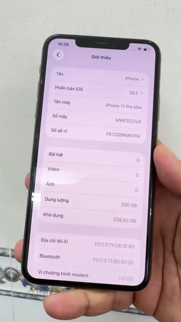iPhone 11 Pro Max 256GB Vàng. Mua bán Điện thoại tại Quận Ninh Kiều Cần Thơ được đăng bởi Thiện iphonecantho hình 1
