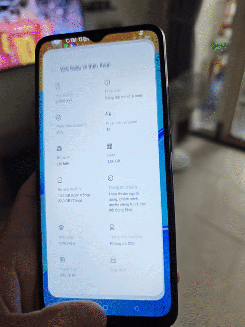 Oppo A15 3GB/32GB Đen. Mua bán Điện thoại tại Quận Ngũ Hành Sơn Đà Nẵng được đăng bởi kkkk hình 1