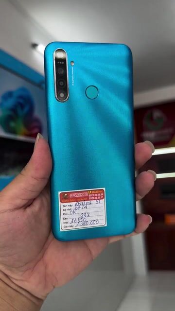 Realme 5i 4GB/64G Xanh. Mua bán Điện thoại tại Quận Ninh Kiều Cần Thơ được đăng bởi Greenskytech hình 1