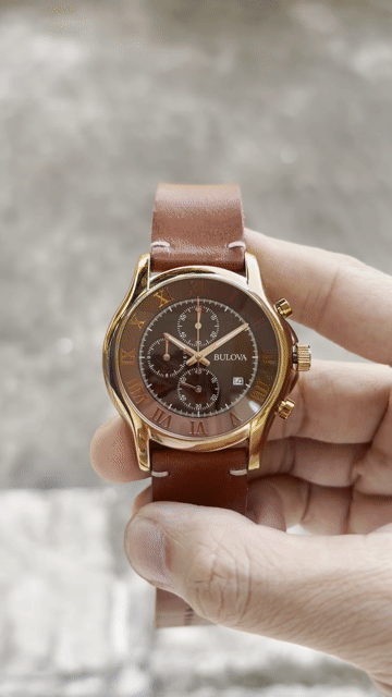 Bulova 97B120 Chronograph nâu. Mua bán Đồng hồ tại Thị xã Sơn Tây Hà Nội được đăng bởi Nguyễn xuân vị hình 1