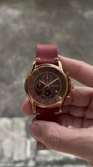 Bulova 97B120 Chronograph nâu. Mua bán Đồng hồ tại Thị xã Sơn Tây Hà Nội được đăng bởi Nguyễn xuân vị hình 1