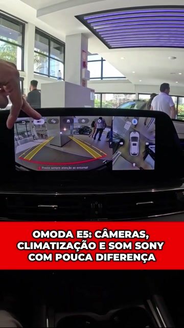OMODA E5: CÂMERAS, CLIMATIZAÇÃO E SOM SONY COM POUCA DIFERENÇA #audio #som #sony #omoda #eletrico