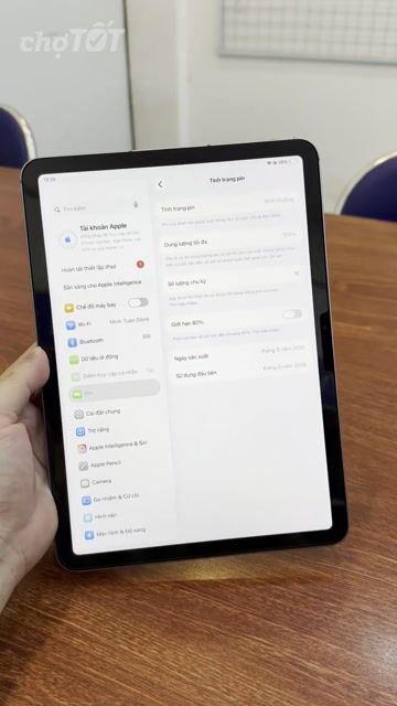 IPAD AIR M2 11 INCH 128GB WIFI + 5G, Reset. Mua bán Máy tính bảng tại Quận Tân Bình Tp Hồ Chí Minh được đăng bởi Minh Tuấn hình 1