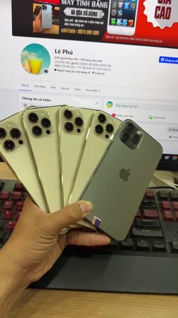 Apple iPhone 12 Pro Max 128GB Vàng. Mua bán Điện thoại tại Huyện Đức Hòa Long An được đăng bởi Lê Táo hình 1