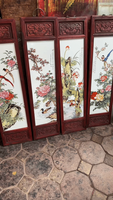 Tranh gốm sứ Giang Tây 27x105cm. Mua bán Đồ sưu tầm, đồ cổ tại Quận Hai Bà Trưng Hà Nội được đăng bởi Nhàn lê hình 1
