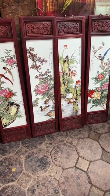 Tranh gốm sứ Giang Tây 27x105cm. Mua bán Đồ sưu tầm, đồ cổ tại Quận Hai Bà Trưng Hà Nội được đăng bởi Nhàn lê hình 1