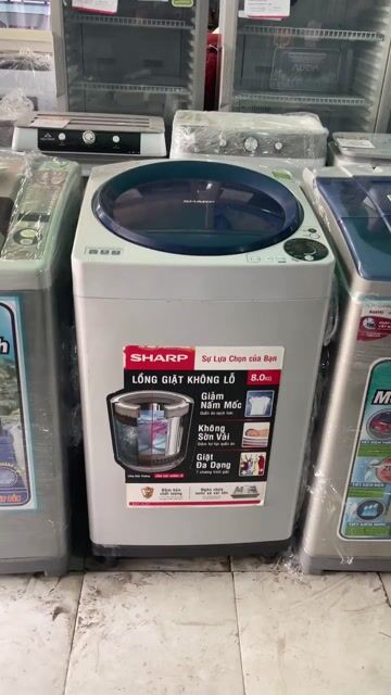 Thanh lý máy giặt Sharp 8kg chạy êm có ship. Mua bán Máy giặt tại Thành phố Thủ Đức Tp Hồ Chí Minh được đăng bởi Quí Vũ Official hình 1