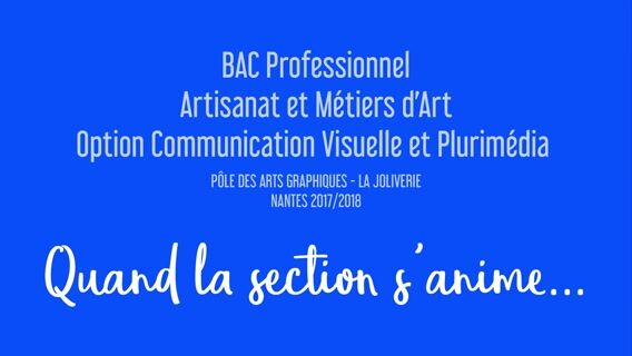 Quand la section s'anime